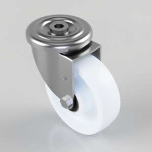 Nylon Bolt Hole Swivel Castor 150mm 500kg Load