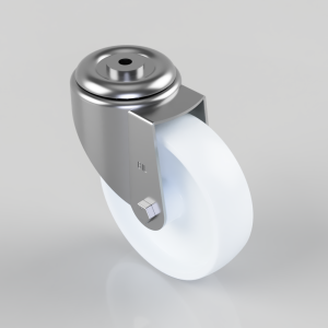 Nylon Bolt Hole Swivel Castor 160mm 350kg Load