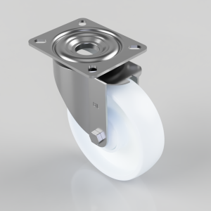 Nylon Plate Swivel Castor 160mm 400kg Load