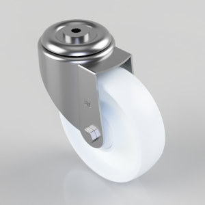 Nylon Bolt Hole Swivel Castor 160mm 350kg Load