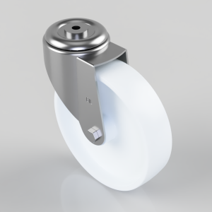 Nylon Bolt Hole Swivel Castor 200mm 350kg Load