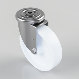 Nylon Bolt Hole Swivel Castor 200mm 500kg Load