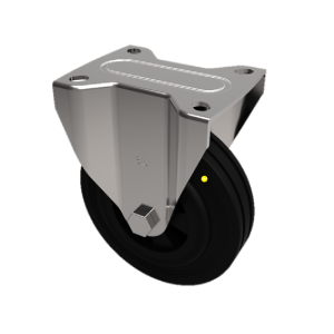 Electrically Conductive Rubber Plate Fixed Castor 125mm 250kg Load