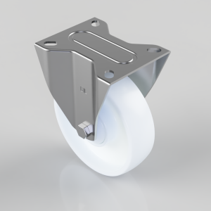 Nylon Plate Fixed Castor 160mm 400kg Load