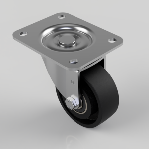 Cast Iron Plate Swivel Castor 100mm 350kg Load