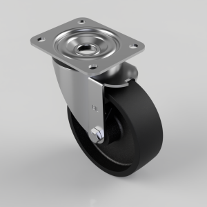 Cast Iron Plate Swivel Castor 150mm 500kg Load