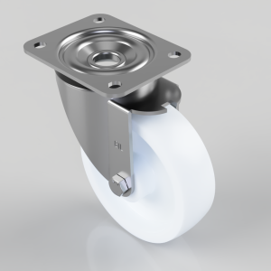 Nylon Plate Swivel Castor 150mm 500kg Load