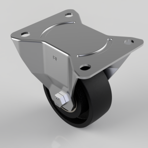 Cast Iron Plate Fixed Castor 100mm 350kg Load