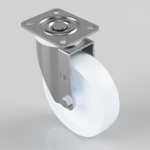 Nylon Plate Swivel Castor 150mm 300kg Load