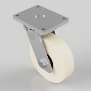 Nylon Plate Swivel Castor 300mm 7000kg Load