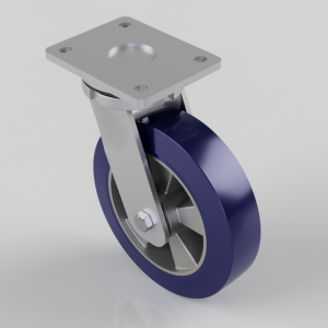 Softer  Polyurethane Plate Swivel Castor 200mm 700kg Load