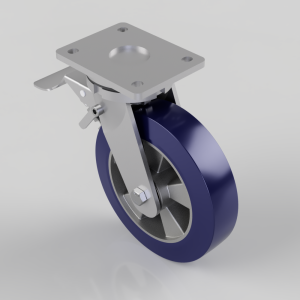 Softer  Polyurethane Plate Swivel Castor 200mm 700kg Load