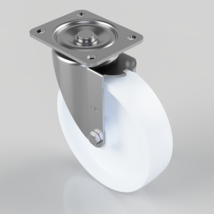 Nylon Plate Swivel Castor 200mm 700kg Load