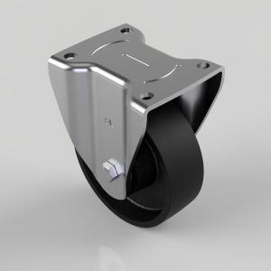 Cast Iron Plate Fixed Castor 150mm 700kg Load