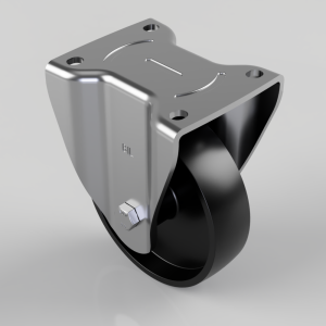 Thermoplastic Plate Fixed Castor 150mm 500kg Load