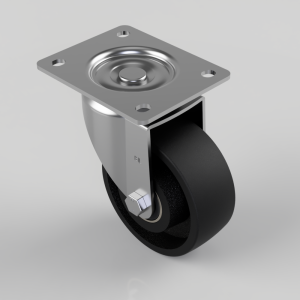 Cast Iron Plate Swivel Castor 125mm 500kg Load