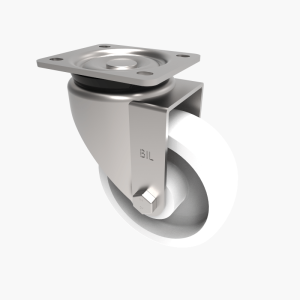 Nylon Plate Swivel Castor 125mm 500kg Load
