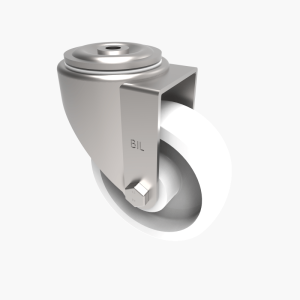 Nylon Bolt Hole Swivel Castor 125mm 400kg Load