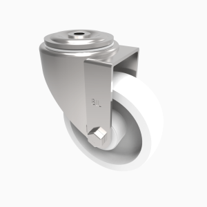 Nylon Bolt Hole Swivel Castor 125mm 400kg Load
