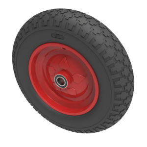 Puncture Proof Polyurethane 400mm Ball Bearing Wheel 200kg Load