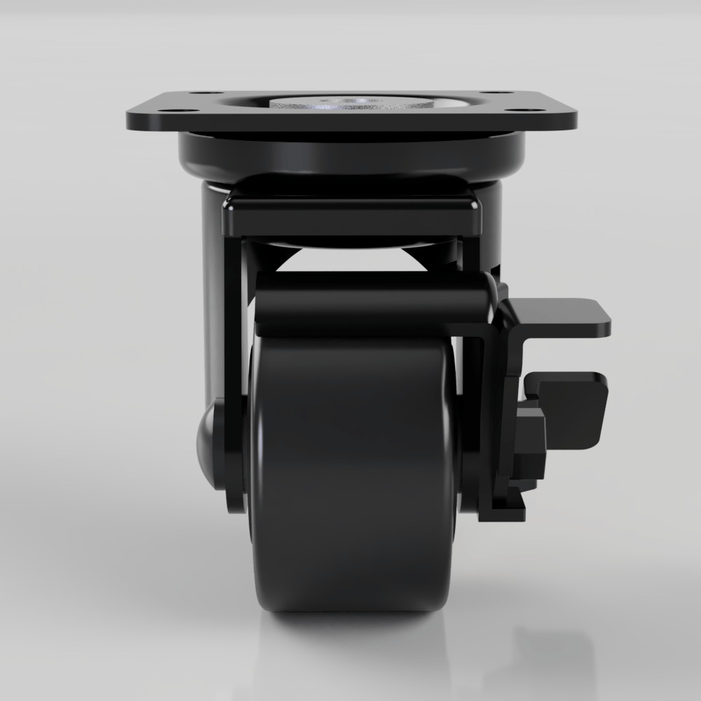 Nylon Plate Swivel Castor Brake 50mm 200kg Load | BIL Group