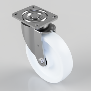 Nylon Plate Swivel Castor 200mm 1000kg Load