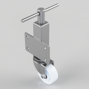 Nylon Plate Swivel Castor 100mm 250kg Load