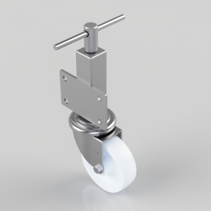 Nylon Plate Swivel Castor 150mm 250kg Load