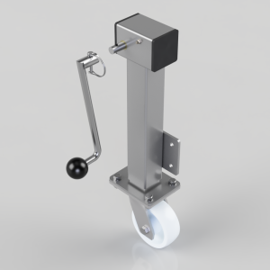 Removable Handle Nylon Plate Swivel Castor 125mm 600kg Load