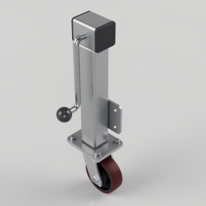 Polyurethane Cast Iron Plate Swivel Castor 125mm 400kg Load