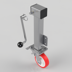 Removable Handle Polyurethane Nylon Plate Swivel Castor Brake Locking Castor 150mm 500kg Load