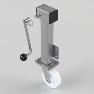 Removable Handle Nylon Plate Swivel Castor 150mm 600kg Load