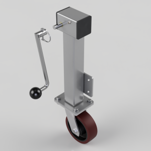 Removable Handle Polyurethane Cast Iron Plate Swivel Castor 150mm 600kg Load