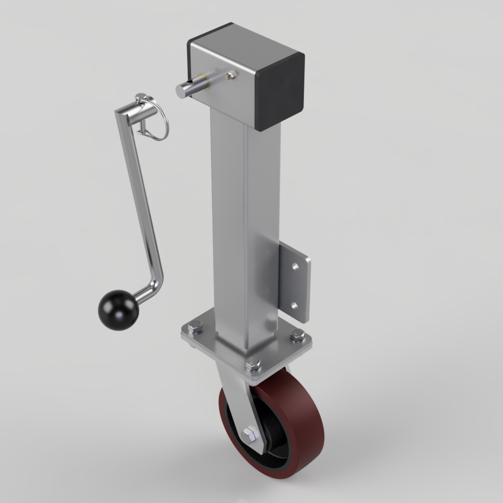 Removable Handle For Machine Removable Handle Polyurethane Cast Iron Plate Swivel Castor 150mm 600kg ...