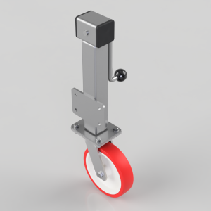 Polyurethane Nylon Plate Swivel Castor 200mm 600kg Load