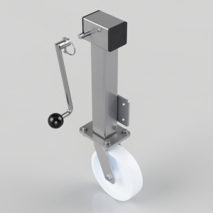 Removable Handle Nylon Plate Swivel Castor 200mm 600kg Load