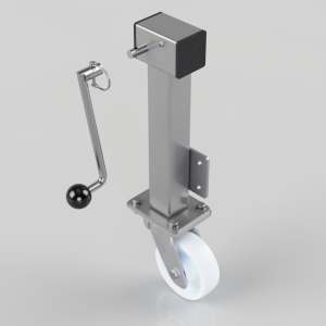 Removable Handle Nylon Plate Swivel Castor 150mm 1000kg Load