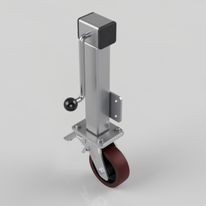 Polyurethane Cast Iron Plate Swivel Castor Brake Locking Castor 150mm 750kg Load