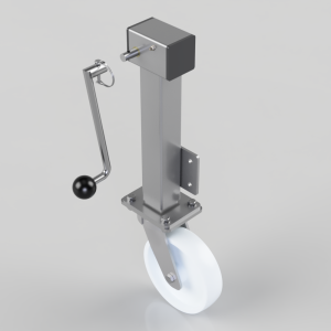 Removable Handle Nylon Plate Swivel Castor 200mm 1000kg Load