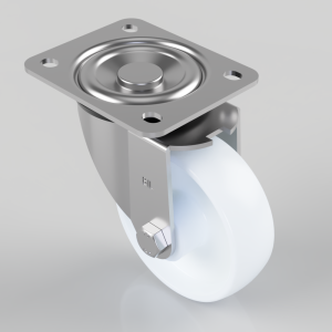 Nylon Plate Swivel Castor 100mm 250kg Load