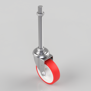 Polyurethane Swivel Castor 125mm 300kg Load
