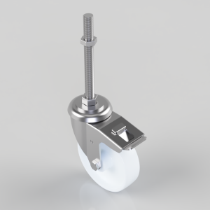 Nylon Swivel Castor Brake 125mm 300kg Load
