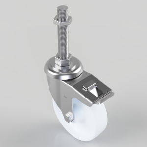 Nylon Swivel Castor Brake 125mm 300kg Load