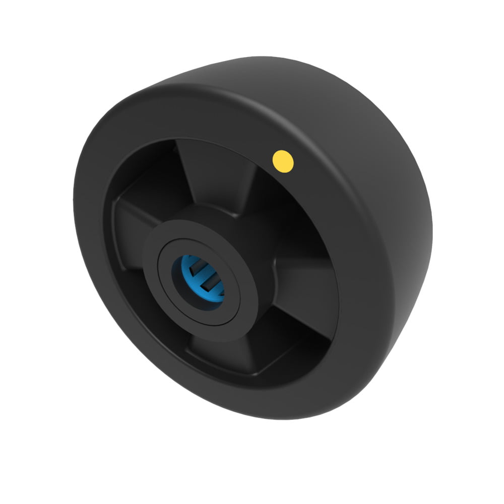 Electrically Conductive Nylon 100mm Roller Bearing Wheel 200kg Load