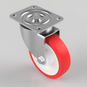 Polyurethane Nylon Plate Swivel Castor 150mm 500kg Load