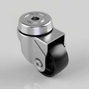 Polypropylene Bolt Hole Swivel Castor 50mm 50kg Load