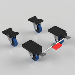 4 Pack Blue Rubber Plate 100mm 600kg Load Per Set - various configurations