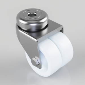Polypropylene Bolt Hole Swivel Castor 50mm 80kg load