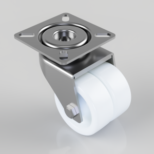 Polypropylene Plate Swivel Castor 50mm 80kg load