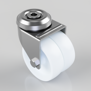 Polypropylene Bolt Hole Swivel Castor 75mm 100kg load